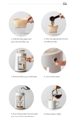 Automatische Filterkaffeemaschine – Premium-Brühsystem
