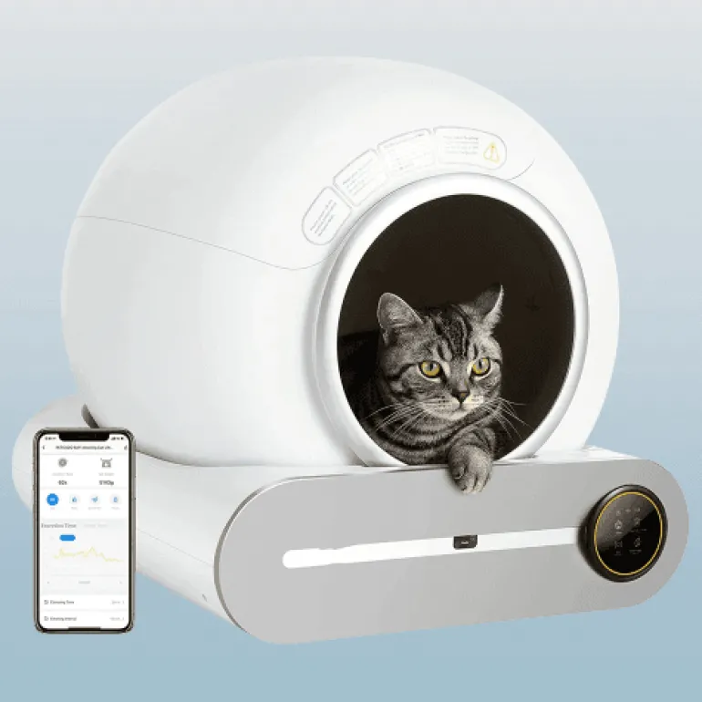 Automatische selbstreinigende Katzentoilette – geschlossenes Sandkastensystem