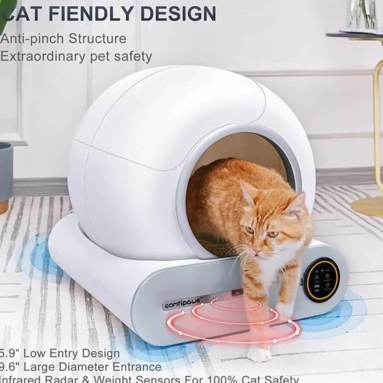 Automatische selbstreinigende Katzentoilette – geschlossenes Sandkastensystem