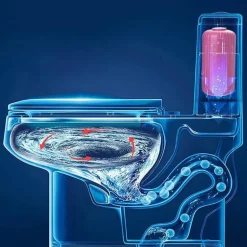 Automatische selbstreinigende Toilette – Antibakterielles Sanitärsystem