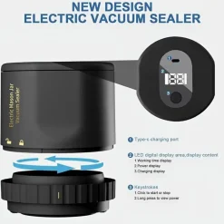 Automatischer elektrischer Vakuumierer für Einmachgläser – One-Touch, auslaufsicher