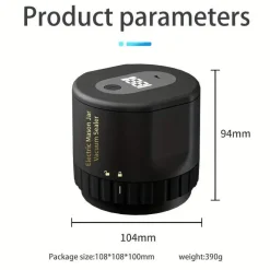 Automatischer elektrischer Vakuumierer für Einmachgläser – One-Touch, auslaufsicher