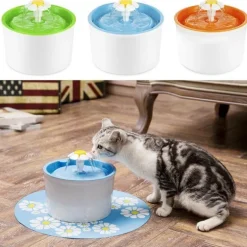 Automatischer Haustier-Wasserbrunnen - Haustier-Spender im Blumendesign