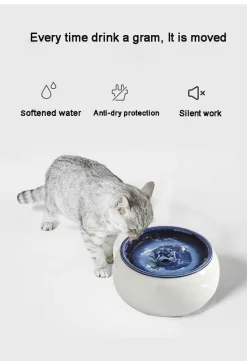 Automatischer Haustier-Wasserbrunnen – intelligenter Keramikspender für Katzen und Hunde