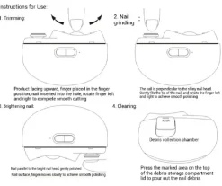 Automatischer LED-Nagelknipser – Lite-Trimmwerkzeug für einfache Nagelpflege