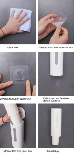 Automatischer Pappbecherspender - Getränkezubehör zur Wandmontage