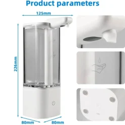 Automatischer Sensor-Seifenspender - Multimodus-Spender mit großer Kapazität