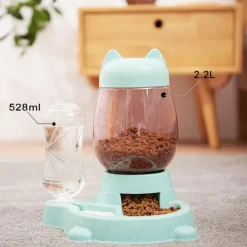 Automatischer Tierfutterspender - Interaktiver 2-in-1-Futterspender