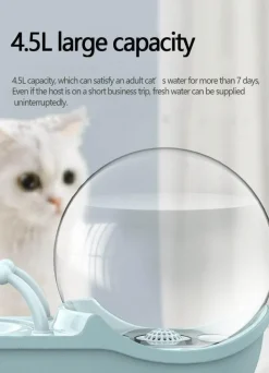 Automatischer Trinkbrunnen für Haustiere – Wasserspender für Hunde und Katzen im Schneckendesign