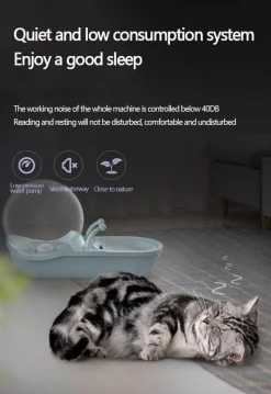 Automatischer Trinkbrunnen für Haustiere – Wasserspender für Hunde und Katzen im Schneckendesign