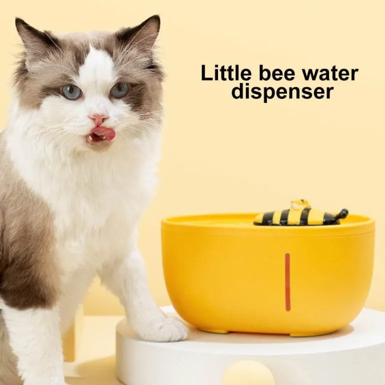 Automatischer Trinkbrunnen für Haustiere – Honey Flow Design