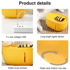 Automatischer Trinkbrunnen für Haustiere – Honey Flow Design