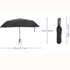 Automatischer UV-Regenschirm – windabweisendes, schlankes Design