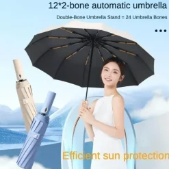 Automatischer UV-Schutzschirm – Stilvoller, wetterfester Sonnenschirm für ultimativen Sonnenschutz