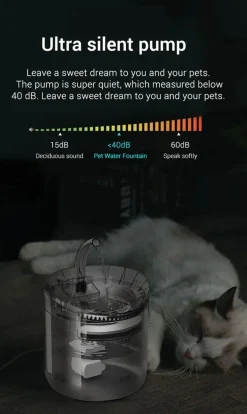 Automatischer Wasserbrunnen für Haustiere – Sensoraktivierter Spender für Katzen und Hunde