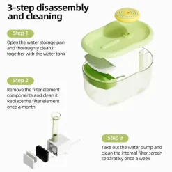 Automatischer Wasserspender für Haustiere – Leiser Futterspender mit hoher Kapazität