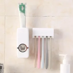 Automatischer Zahnpastaspender - Zahnbürstenhalter Badezimmer-Organizer