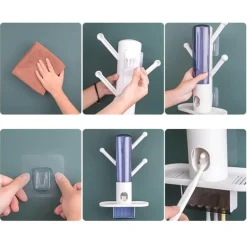 Automatischer Zahnpastaspender – Wandmontierter Organizer und Halter