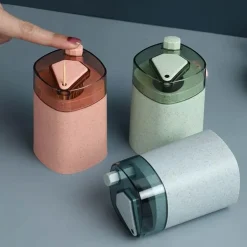 Automatischer Zahnstocherspender – Umweltfreundliche Aufbewahrung aus Weizenstroh für eine bequeme Nutzung