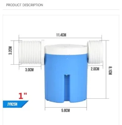 Automatisches Wasserstandsregelventil - Schwimmerventil für Tanks und Pools