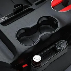 Autositz-Gap-Organizer mit kabellosem Ladegerät und Getränkehalter