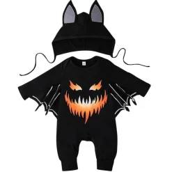 Baby Fledermaus Halloween Kostüm - Süßer gruseliger Onesie
