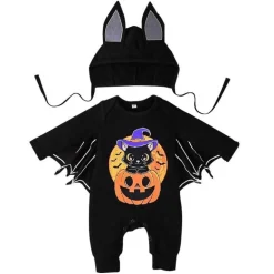 Baby Fledermaus Halloween Kostüm - Süßer gruseliger Onesie