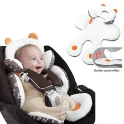 Baby-Autositzbezug mit Kopf- und Körperstütze