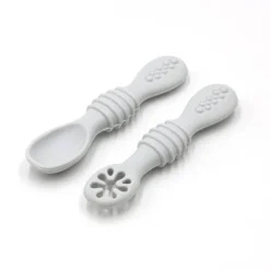 Babylöffel zum Selbstfüttern – Babyutensil mit leichtem Griff