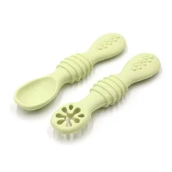 Babylöffel zum Selbstfüttern – Babyutensil mit leichtem Griff