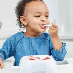 Babylöffel zum Selbstfüttern – Babyutensil mit leichtem Griff