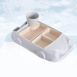 Babynahrungsbehälter aus Bambus in Autoform – Umweltfreundliche Aufbewahrung