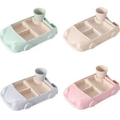 Babynahrungsbehälter aus Bambus in Autoform – Umweltfreundliche Aufbewahrung