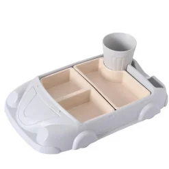 Babynahrungsbehälter aus Bambus in Autoform – Umweltfreundliche Aufbewahrung