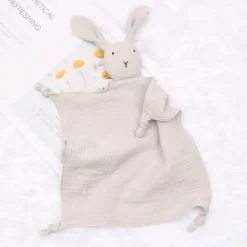 Baby-Schmusetuch aus Baumwolle mit Häschenmotiv – weiche Bettwäsche fürs Kinderzimmer