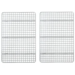 Backblech aus Edelstahl mit herausnehmbarem Kühlgitter – vielseitiges Backgeschirr-Set