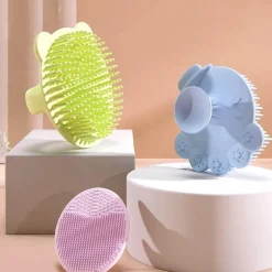 Badebürste für Säuglinge – Sanfter Kopfmassagekamm aus Silikon