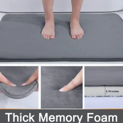 Badematte aus Memory-Schaum – schnell absorbierendes Anti-Rutsch-Design