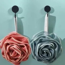 Badeschwamm mit japanischer Rose – weiches Peeling-Duschaccessoire