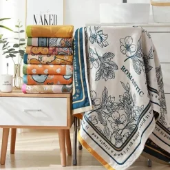 Badetuch aus Baumwolle – weich und saugfähig, 80 x 160 cm, groß und luxuriös