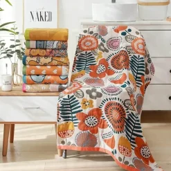 Badetuch aus Baumwolle – weich und saugfähig, 80 x 160 cm, groß und luxuriös