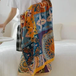 Badetuch aus Baumwollgaze – weich, saugfähig, ethnisch