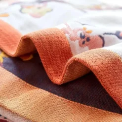 Badetuch aus Baumwollgaze, weich, schnelltrocknend, Pfauenmuster, 90 x 180 cm