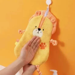 Badetuch für Kinder mit Cartoon-Tiermotiv – weicher, saugfähiger Korallensamt zum gemütlichen Abtrocknen