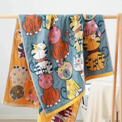 Badetuch mit Sonnenblumenmotiv – schnelltrocknend, großes Badetuch für den Pool