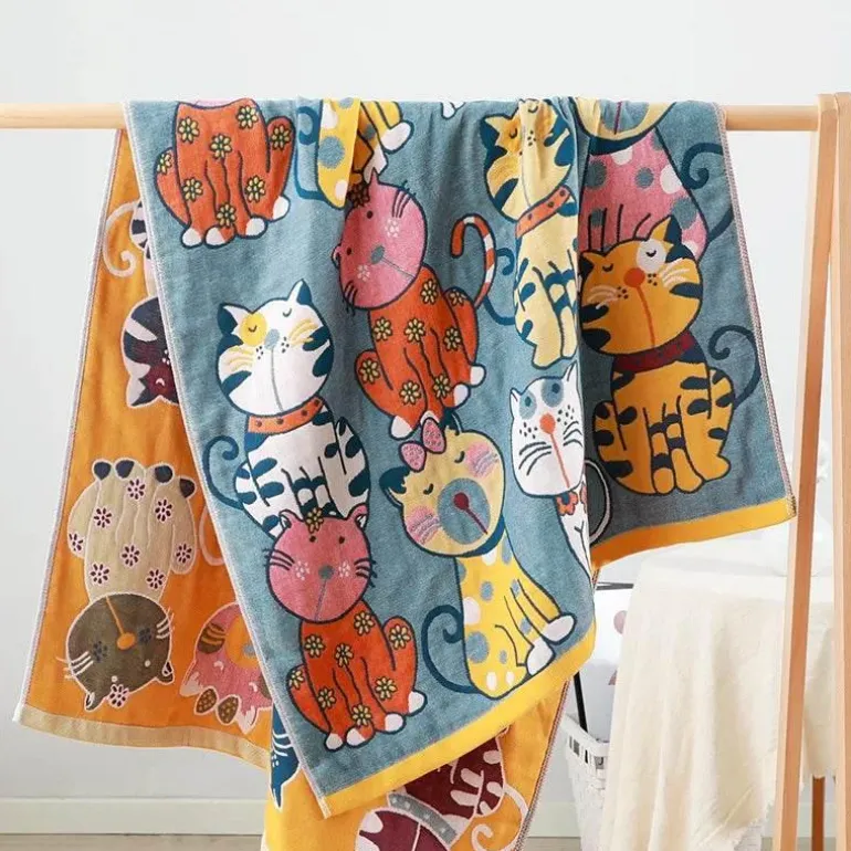 Badetuch mit Sonnenblumenmotiv – schnelltrocknend, großes Badetuch für den Pool