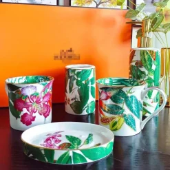 Badezimmerset „Tropical Rainforest“ – 5-teilige Sanitärkeramik