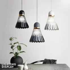 Badminton Chandelier Lamp - Elegant Sports Lighting Fixture