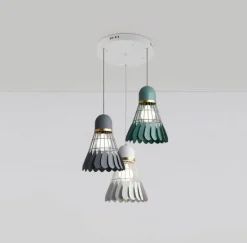Badminton Chandelier Lamp - Elegant Sports Lighting Fixture