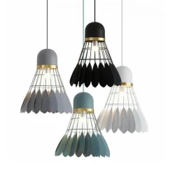 Badminton Chandelier Lamp - Elegant Sports Lighting Fixture